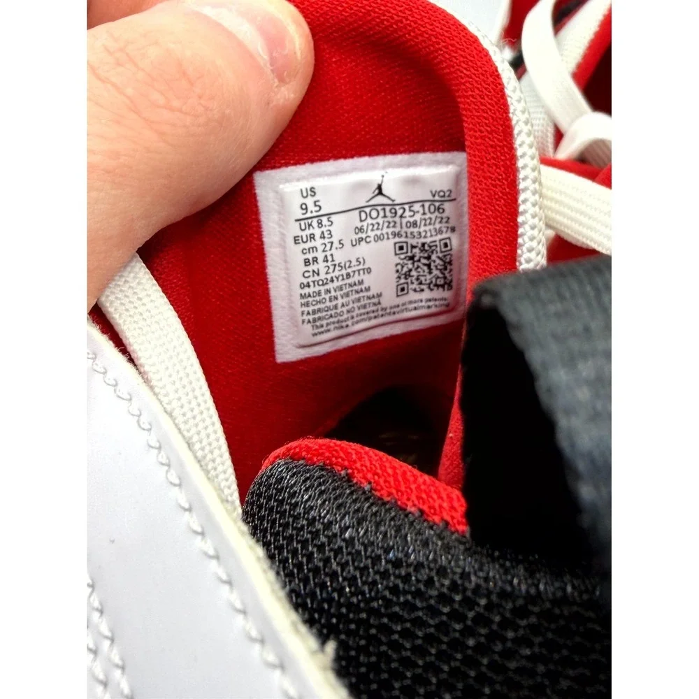 Air Jordan Jumpman Two‎ Trey DO1925-106 Mens 9.5 Basketball Shoes White Sneaker